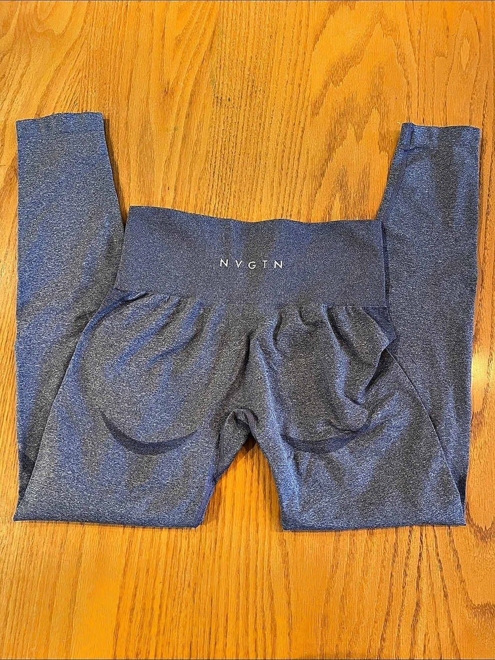 NVGTN Women's Blue Contour Seamless Leggings Size Medium Like New